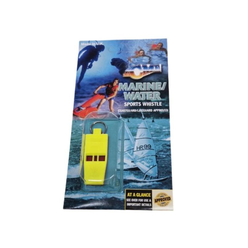 Acme Tornado Marine Slimline Plastic Whistle YellowT/RedB 1