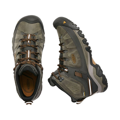 Keen Targhee III Mid Men's Waterproof Walking Boots - Black Olive/Golden Brown-Walking Boots-Outback Trading