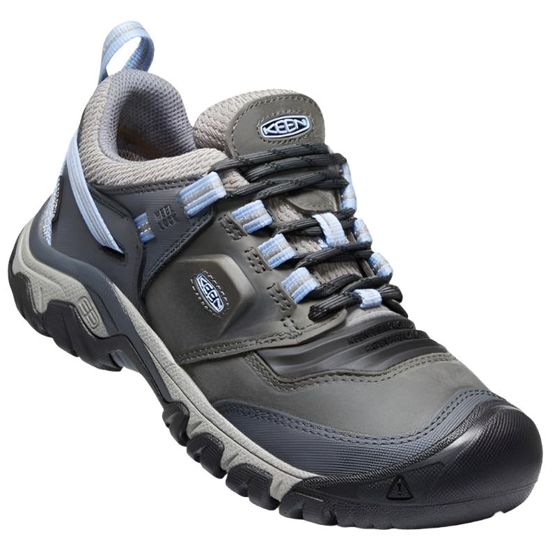 Keen Ridge Flex Womens Waterproof Walking Shoes - Steel/Grey-Walking Shoe-Outback Trading