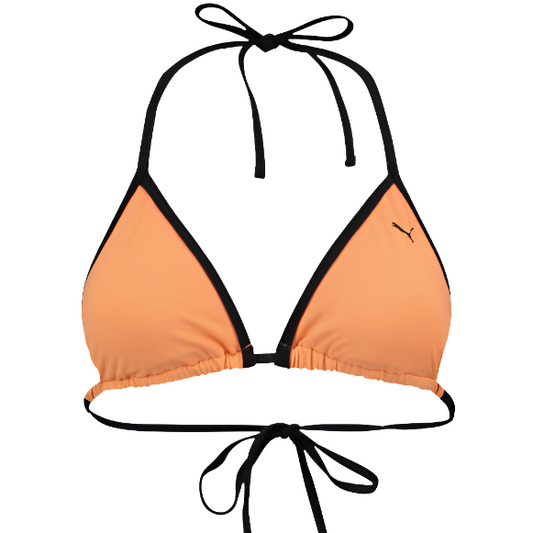 PUMA Orange Triangle Bikini Top