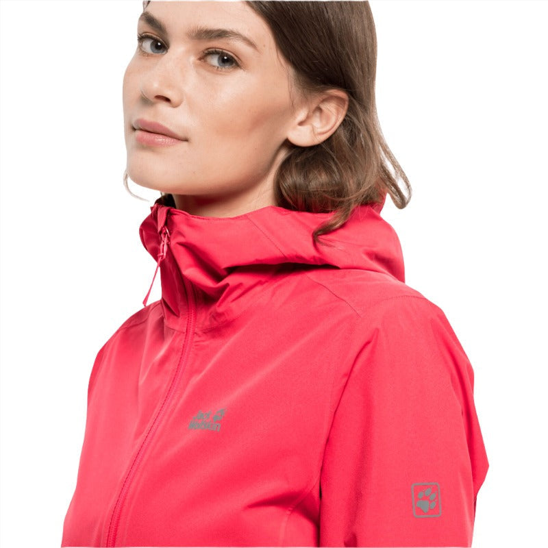 Jack Wolfskin Pack & Go Shell Women's Jacket - Tulip Re