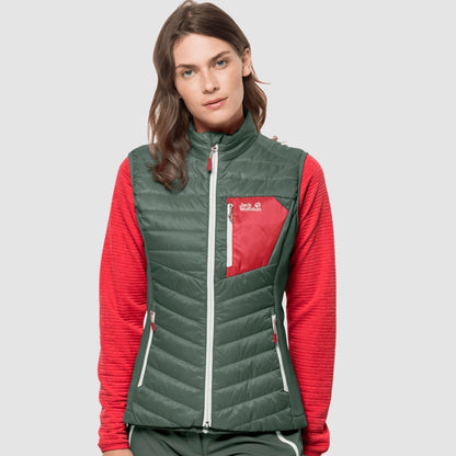 Jack Wolfskin Womens Routeburn Gilet - Hedge Green