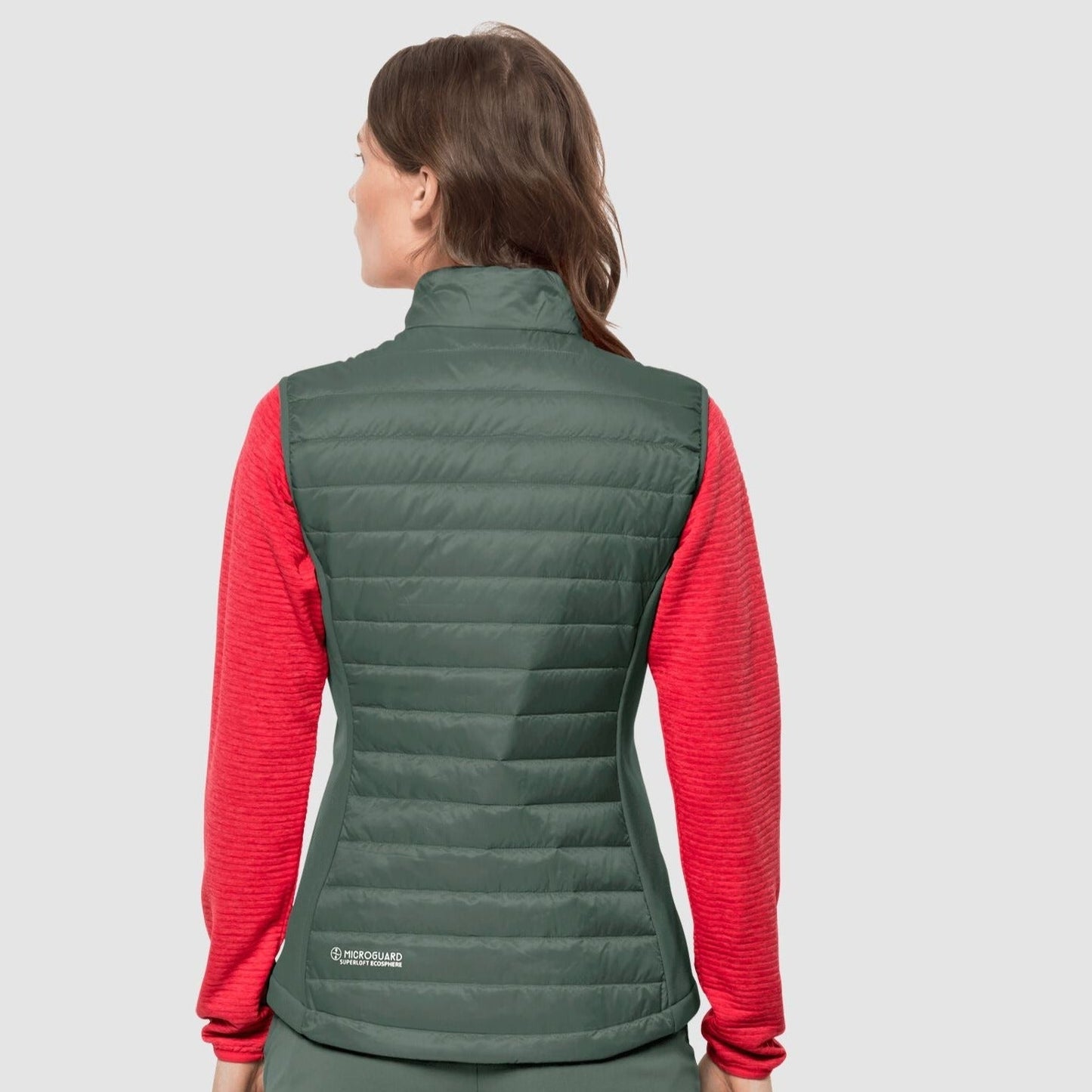 Jack Wolfskin Womens Routeburn Gilet - Hedge Green