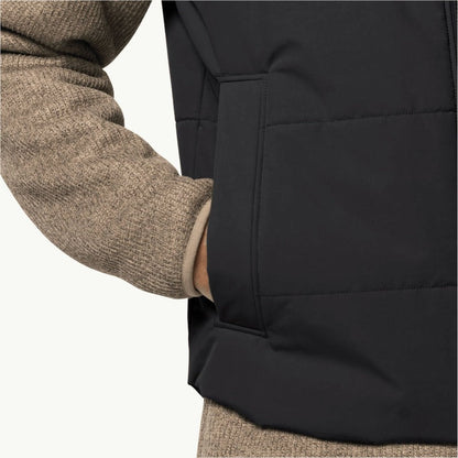 Jack Wolfskin White Frost Men's Waterproof Vest - Black 3