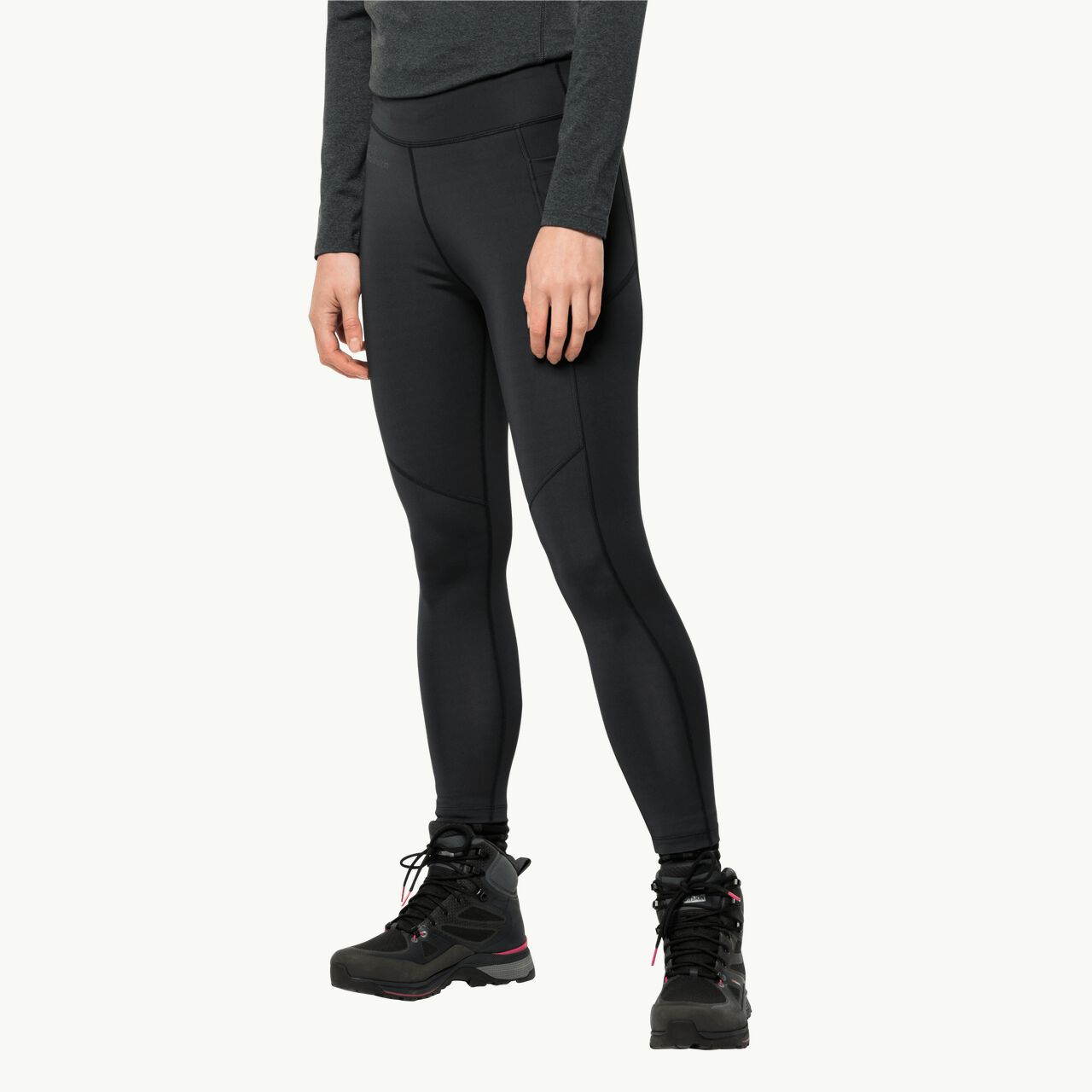 Jack Wolfskin Women's Iseler Tights- Graphite 2