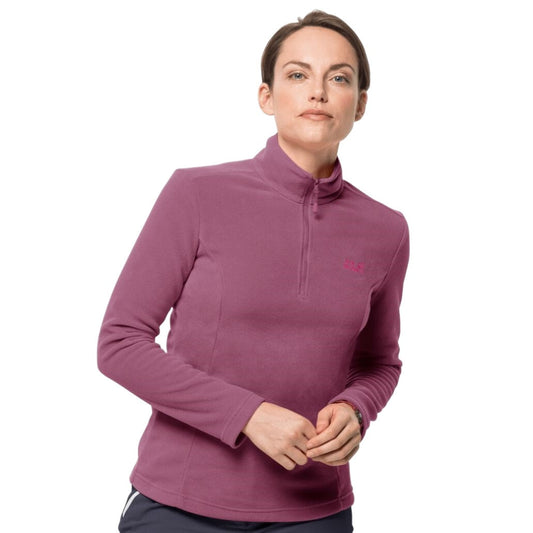 Jack Wolfskin Gecko Women's 1/4 Zip Fleece - Violet Quartz.1