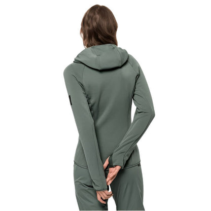 Jack Wolfskin Tasman Hybrid Fleece for Women - Hedge Green.2