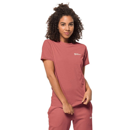 Jack Wolfskin Essential Tee Women's - Faded Rose 1