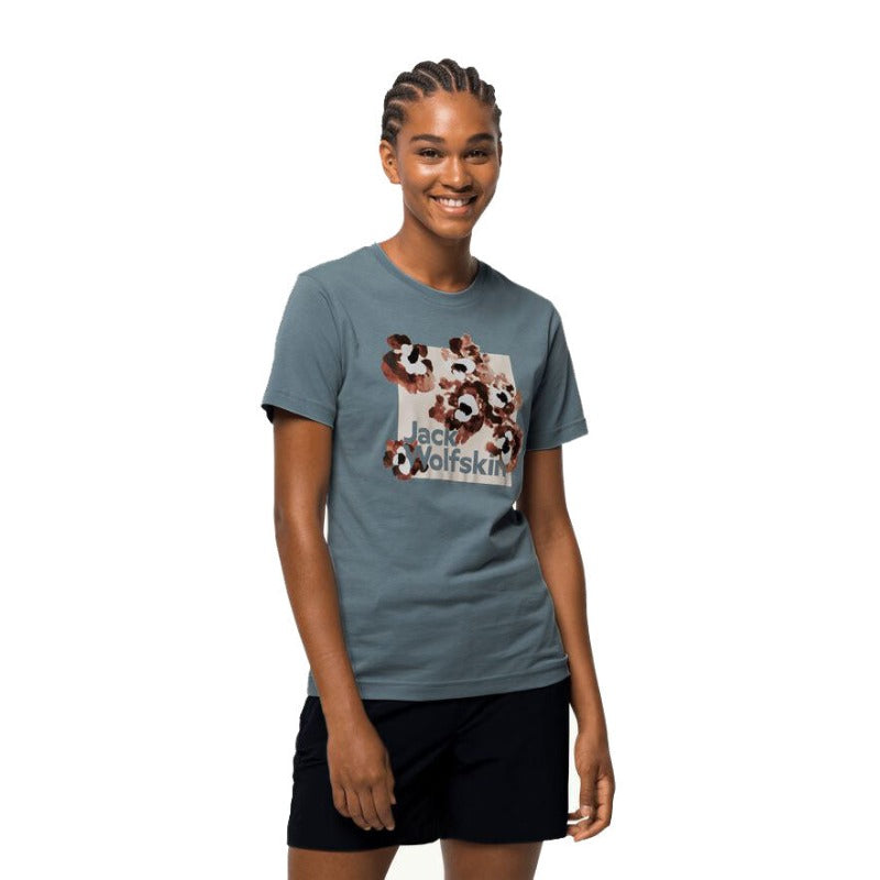 Jack Wolfskin Florrell Box Tee Women's - Citadel 1