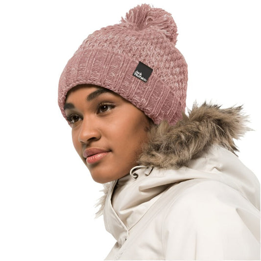 Jack Wolfskin Highloft Knit Women's  Beanie Hat - Afterglow