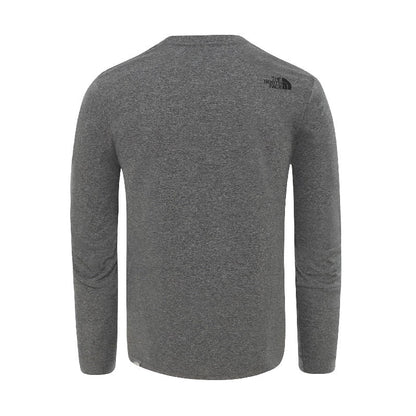 The North Face Simple Dome Men's Long Sleeve T-Shirt- Medium Grey 3