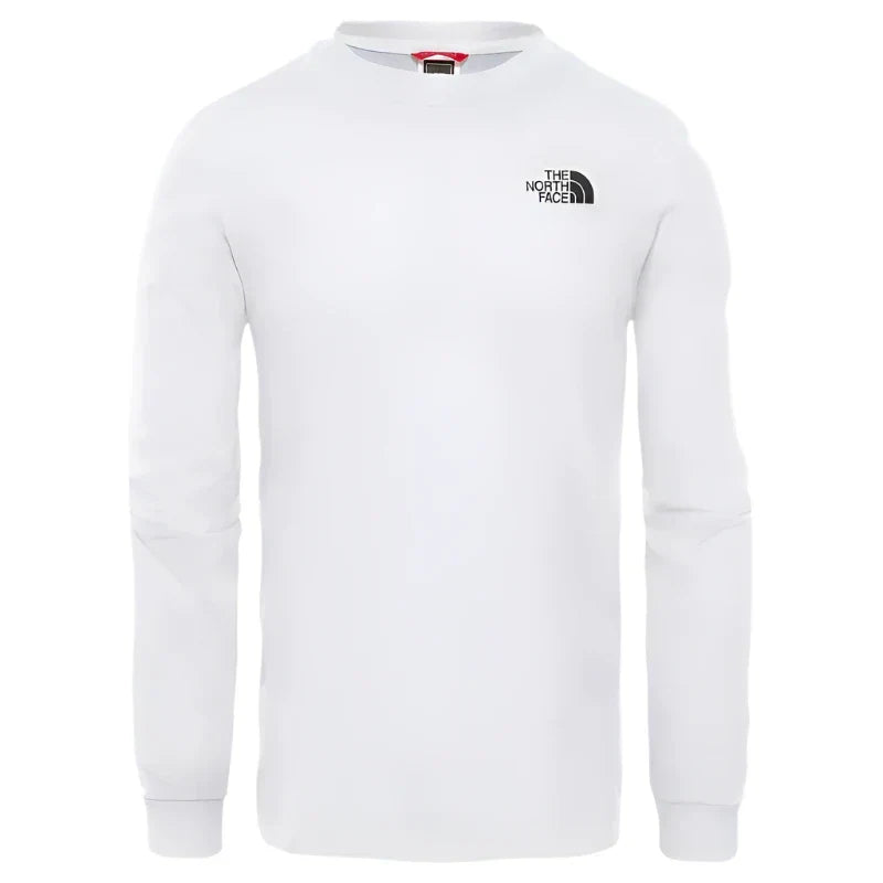 The North Face Simple Dome Men's Long Sleeve T-Shirt- White 4