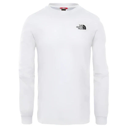 The North Face Simple Dome Men's Long Sleeve T-Shirt- White 4