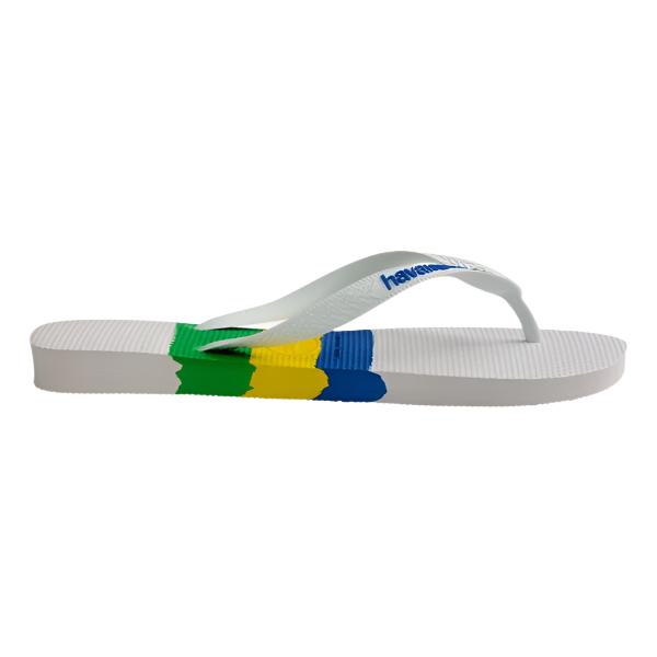 Havaianas Brasil Tech Men's Flip Flops - White 3