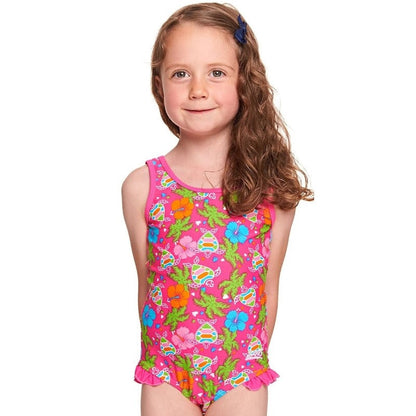 Zoggs Carnival Scoopback Girls Swimming Costume.1