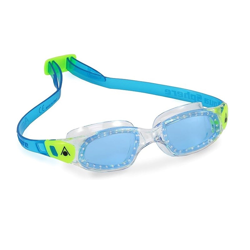 Aqua Sphere Junior Kameleon Children's Goggles blue/lime/blue lens