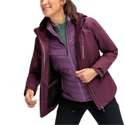 Maier Sports Lisbon Women's 3in1 Waterproof Jacket PURPLE 8