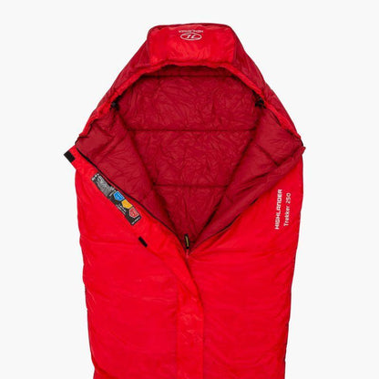 Highlander Trekker 250 three season Sleeping Bag - Red-Sleeping Bags-Outback Trading