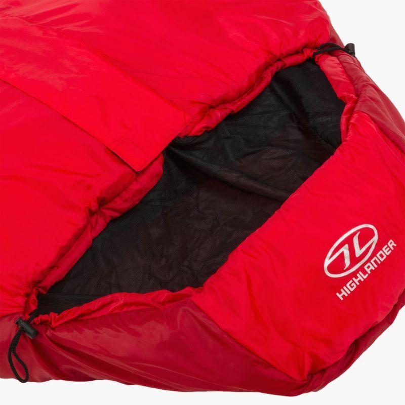 Highlander Trekker 250 three season Sleeping Bag - Red-Sleeping Bags-Outback Trading