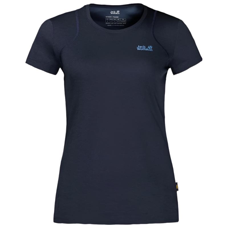 Jack Wolfskin Sky Range T Women's T-Shirt - Midnight Blue-Technical Tee's-Outback Trading