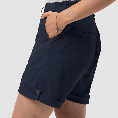 Jack Wolfskin Womens Desert Shorts - Midnight Blue-Shorts-Outback Trading