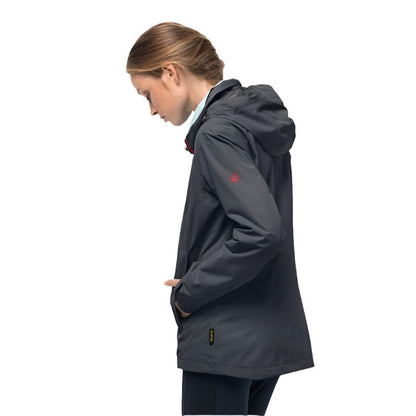 Jack Wolfskin Evandale Women's Jacket - Ebony-Waterproof Jackets for Women-Outback Trading