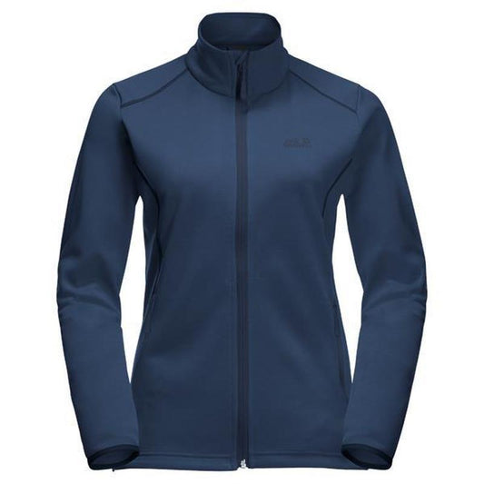 Jack Wolfskin Women's Horizon Full Zip Fleece Jacket - Dark Indigo-Fleece Jackets-Outback Trading