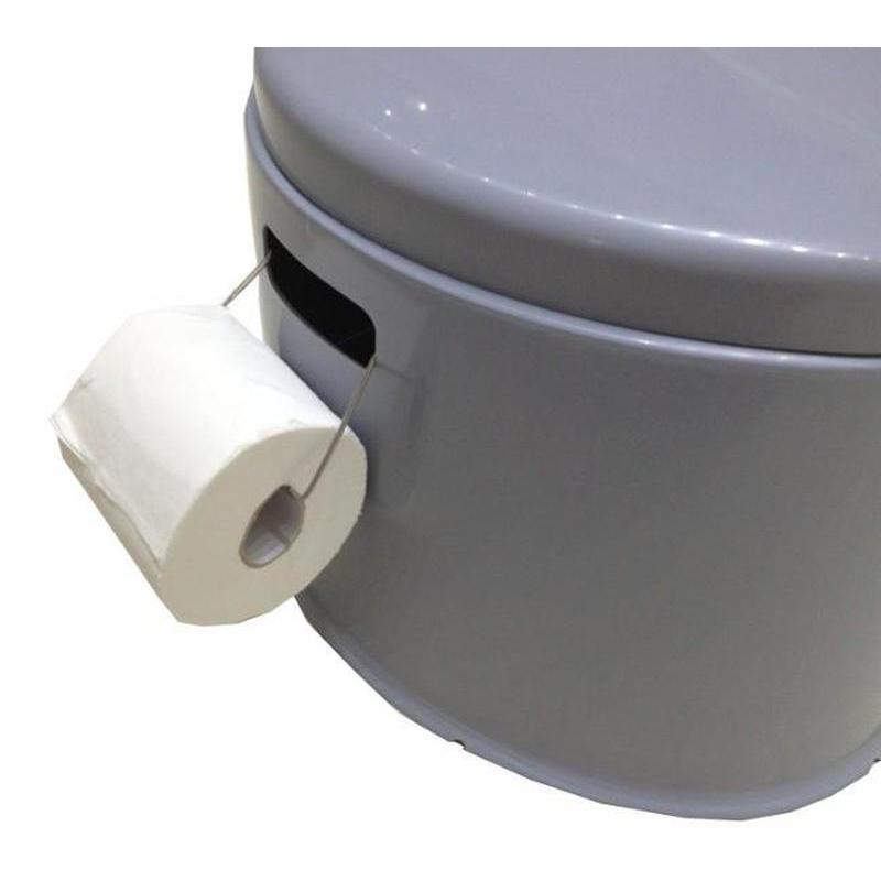 Kampa Khazi 153001 Camping Toilet with Toilet Roll Holder-Camping & Hiking-Outback Trading