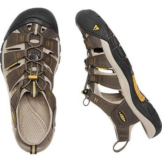 Keen Newport H2 Mens Tough Walking Sandals in Raven/Aluminium-Sandals-Outback Trading