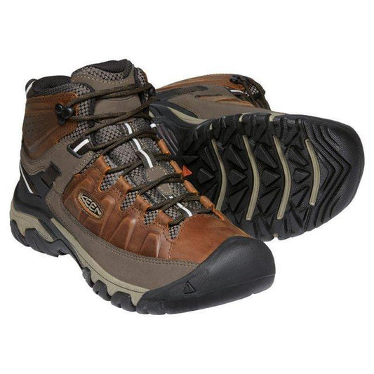 Keen Targhee III Mid Men's Waterproof Walking Boots - Chestnut/Mulch-Walking Boots-Outback Trading