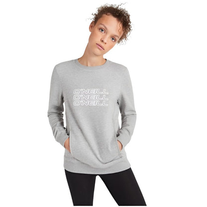 O'Neill Womens Triple Stack Crew Sweatshirt - Silver-Sweatshirt-Outback Trading