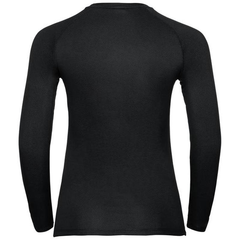 Odlo Women's Active Originals Light Long Sleeve Crew - Black-Base Layers-Outback Trading