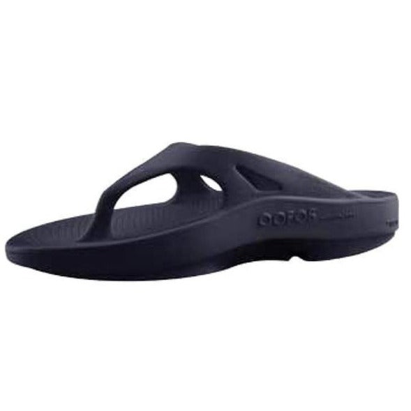 Oofos Original Orthopedic Feet Recovery Flip Flops - Black-Thongs & Flip Flops-Outback Trading