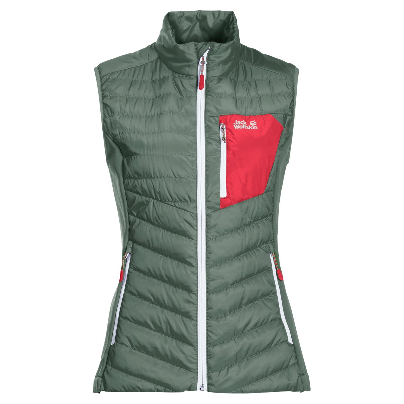 Jack Wolfskin Womens Routeburn Gilet - Hedge Green