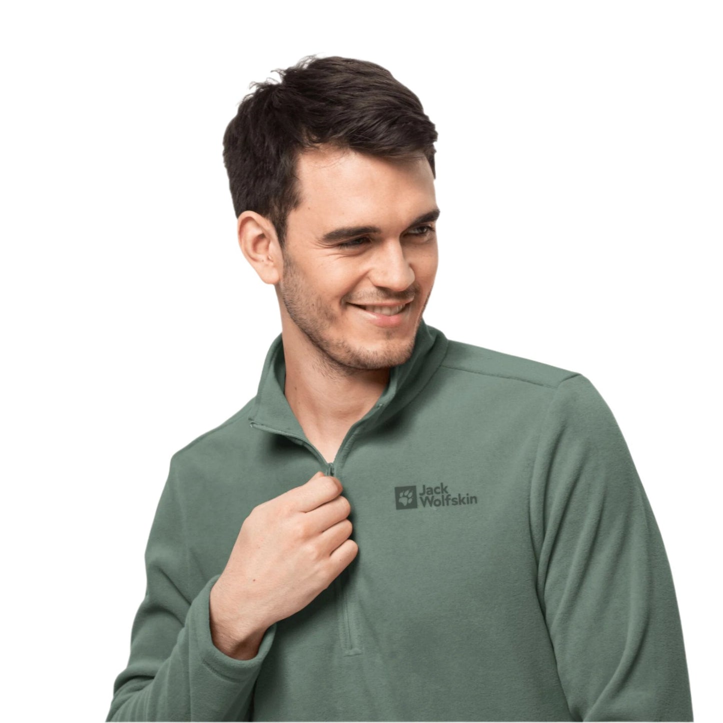 Jack Wolfskin Taunus Men's Half Zip Fleece - Hedge Green.2