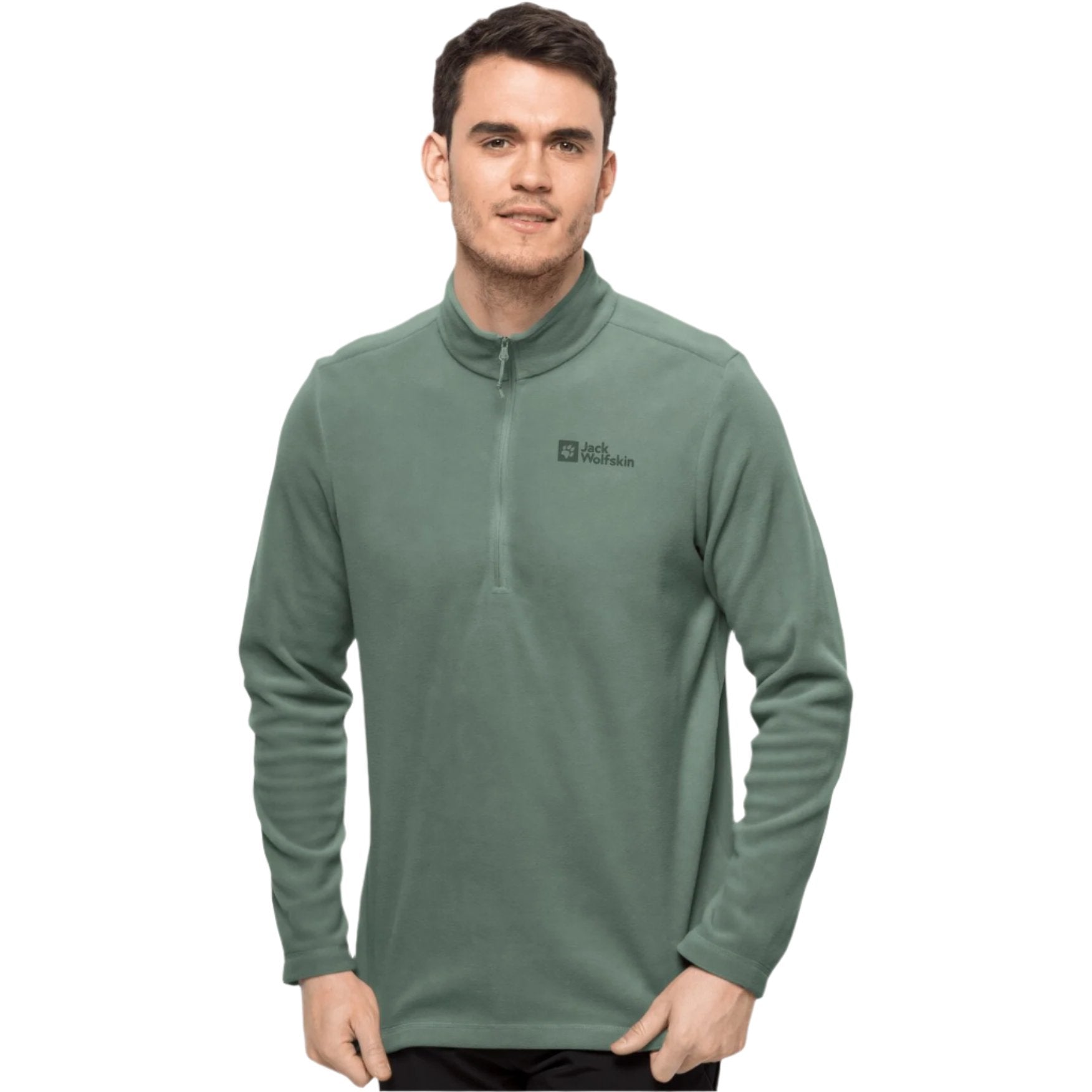 Jack Wolfskin Taunus Men's Half Zip Fleece - Hedge Green.4