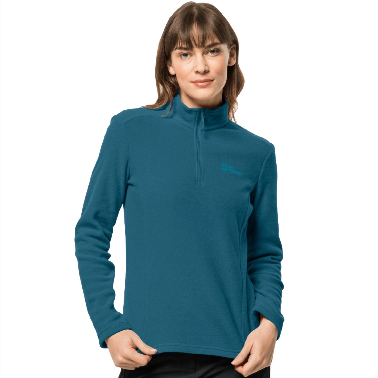 Jack Wolfskin Taunus Women's Half Zip Fleece - Blue Coral.1