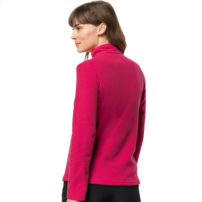 Jack Wolfskin Taunus Women's Half Zip Fleece - Pink Dahlia.1