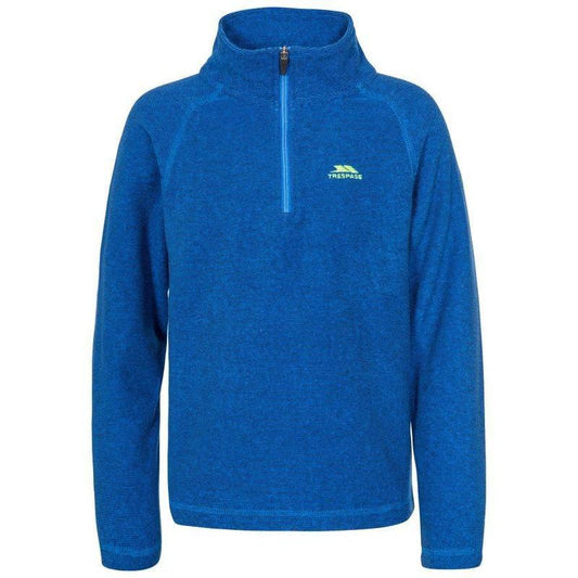 Trespass Children's Keynote Fleece - Blue-Fleeces 1/4 Zip-Outback Trading