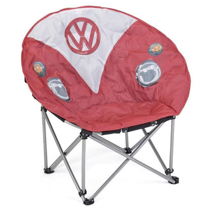 VW Folding Moon Chair - Titan Red-Camping Chairs-Outback Trading