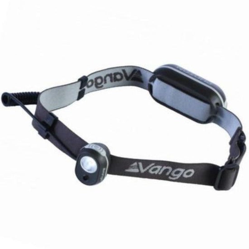 Vango Photon 150 Lumen Head Torch Carbide Grey/Light Grey-Torches & Headlamps-Outback Trading