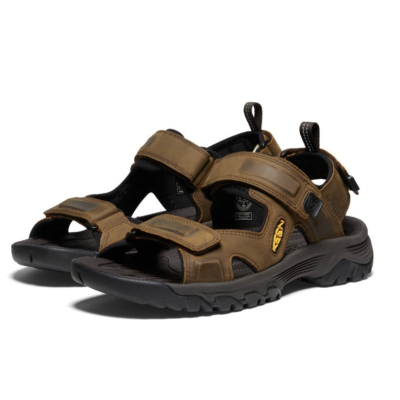 Keen Targhee III Open Toe Men's Sandals - Bison/Mulch - Outback Trading - 6