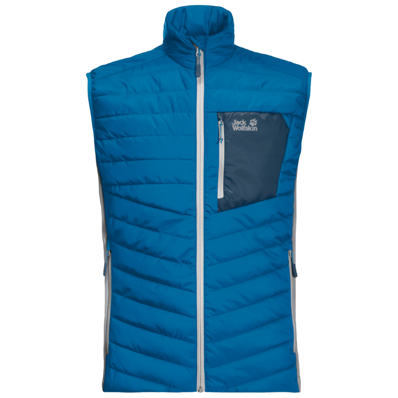 Jack Wolfskin Men's Routeburn Insulated Gilet - Pacific Blue 1