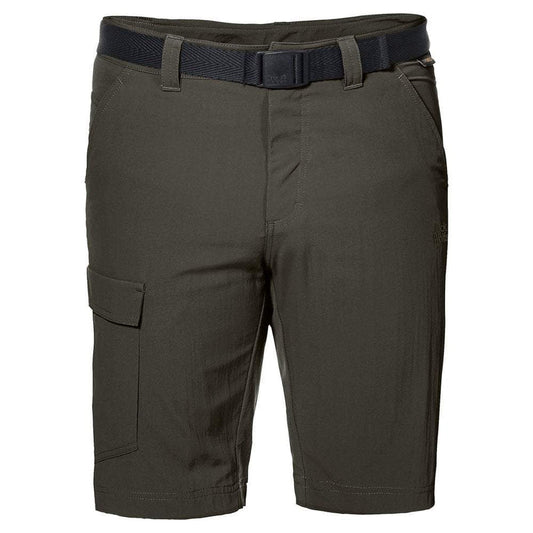 Jack Wolfskin Hoggar Mens Shorts - Dark Moss-Shorts-Outback Trading