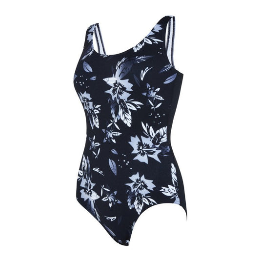 ZOGGS Juliet Ladies Actionback Swimming Costume - Black/White.1