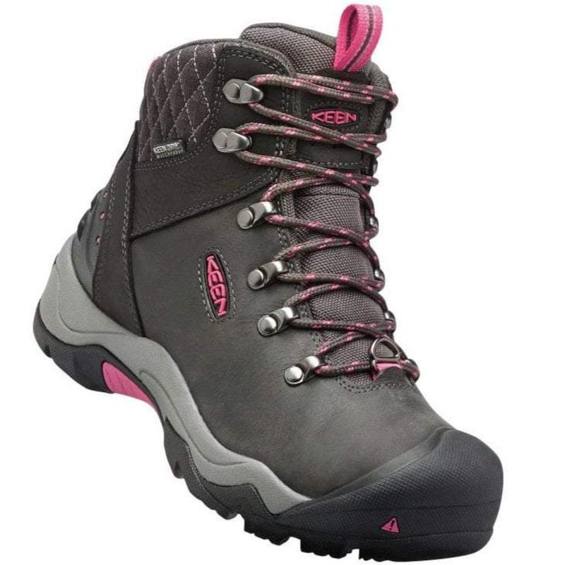 Keen Revel III Womens Walking Boot - Black/Rose-Mens Walking Boots-Outback Trading