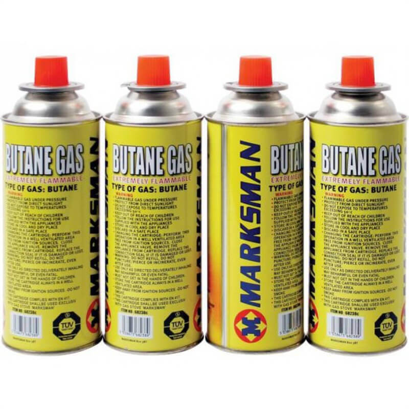 Marksman Butane Gas Cartridge - Pack Of 4-GAS-Outback Trading