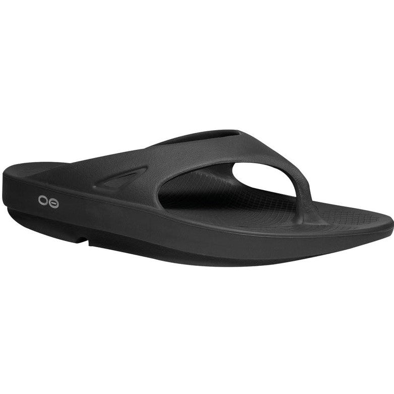 Oofos Original Men's Orthopedic Feet Recovery Flip Flops - Black.9